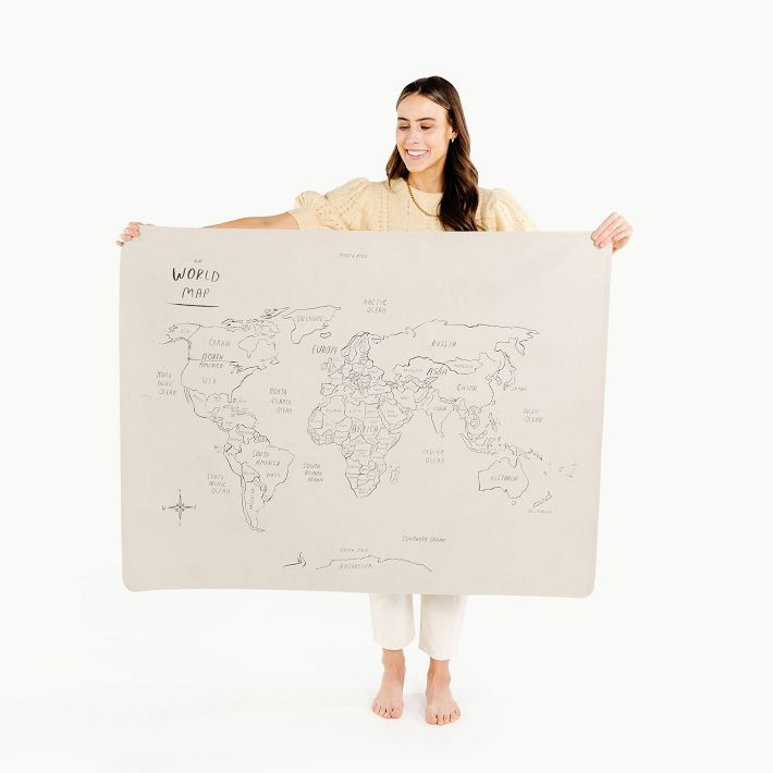 Gathre World Map Tapestry | West Elm (US)