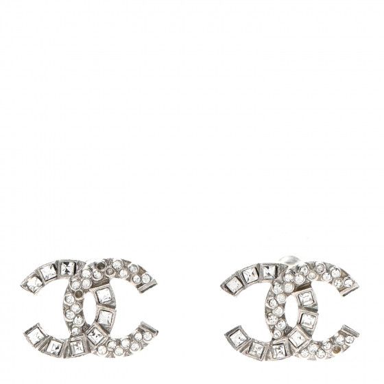 CHANEL

Baguette Crystal CC Earrings Silver | Fashionphile