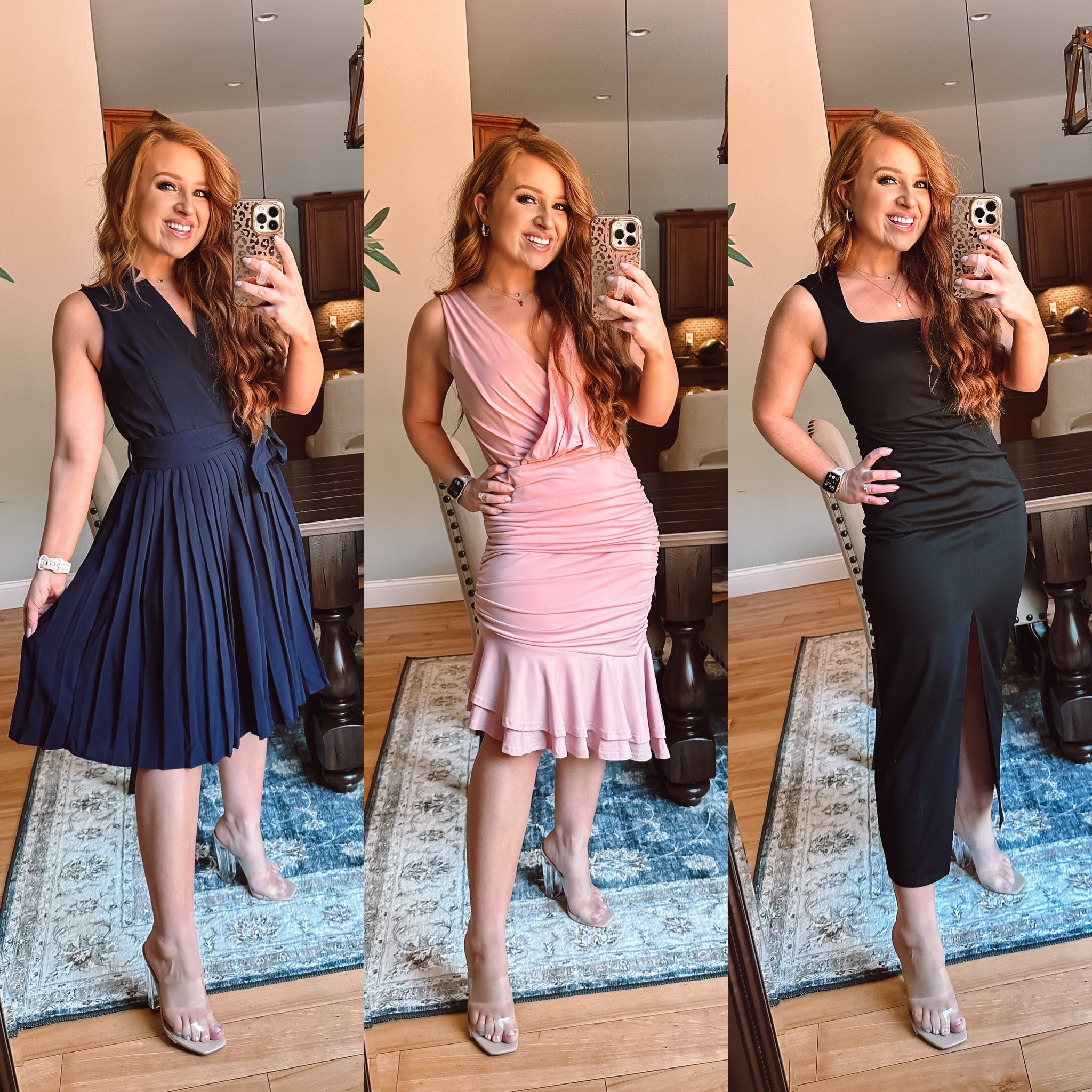 Amazon wedding guest dresses ! 

Size small navy dress
Size medium pink and black dresses 



#LTKFind #LTKcurves #LTKunder50