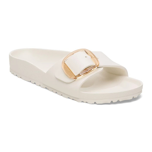 Women's BIRKENSTOCK Madrid Big Buckle EVA Slide Sandals 36 Eggshell | Scheels