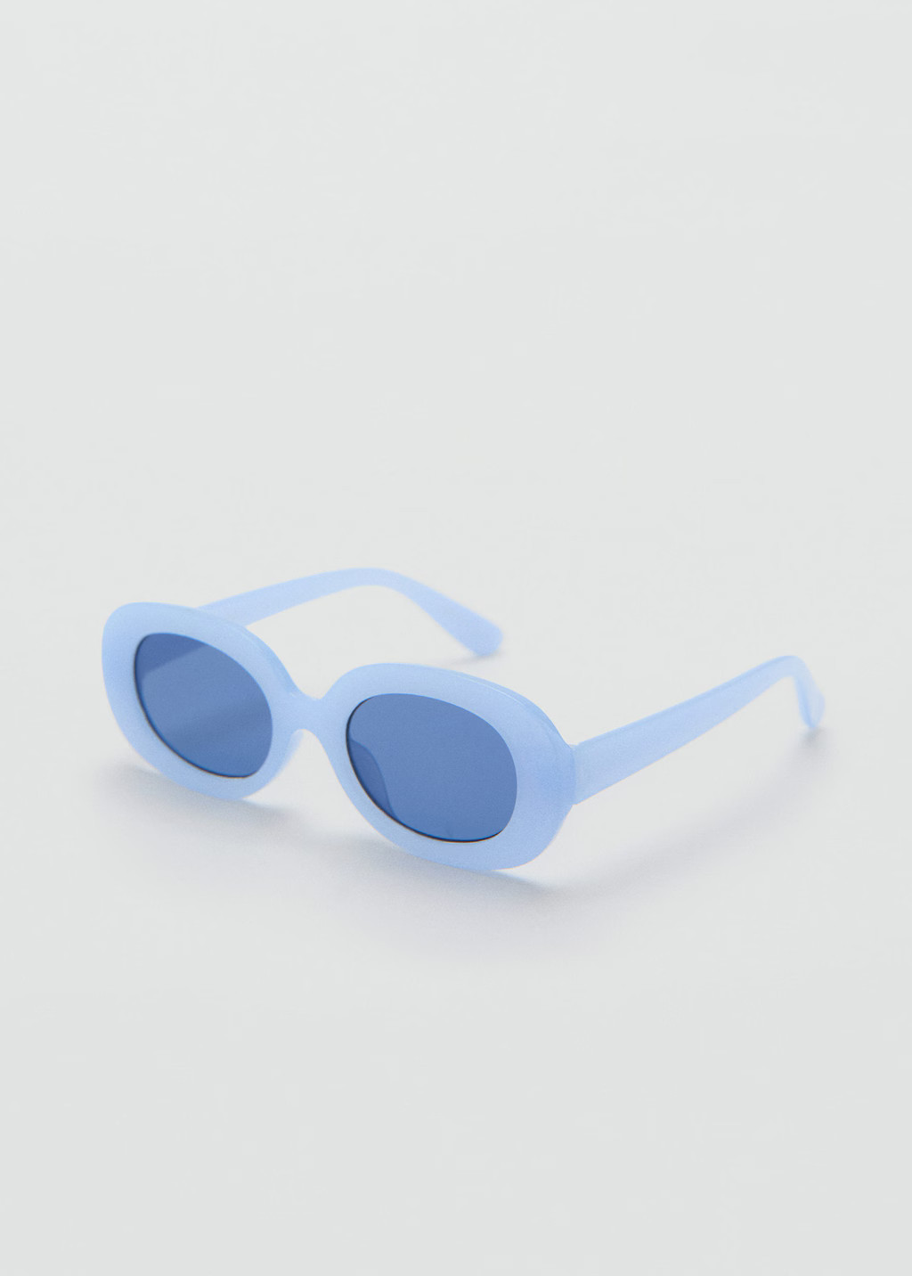 Oval-frame sunglasses sky blue - Kids - One size - MANGO KIDS | Mango (US/MX/AU)