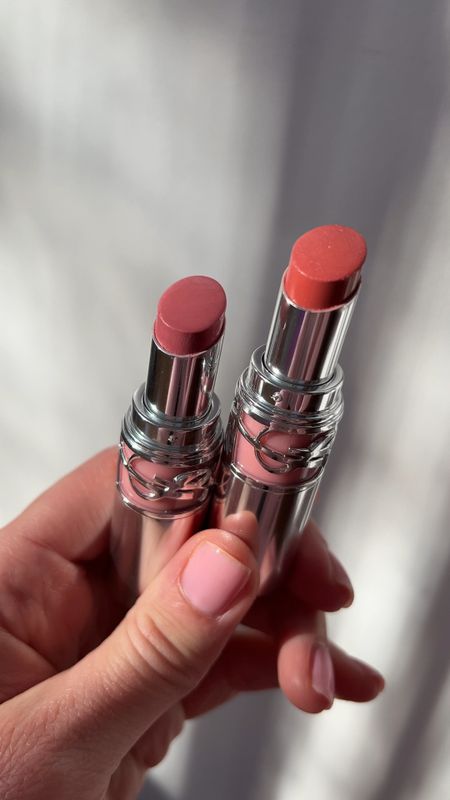 Ysl love shine lip oil stick 
Hybrid of a lipstick , lipgloss & a tinted lip balm. Glide’s on so smoothly. 
The shade on the left is #44 ( nude pink) and the shade on the right is #150 (warm nude pink )
Great Mother’s Day gift idea 

#LTKGiftGuide #LTKSeasonal #LTKbeauty 