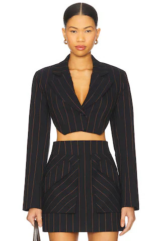 Anya Navy Pin Stripe Blazer
                    
                    AKNVAS | Revolve Clothing (Global)
