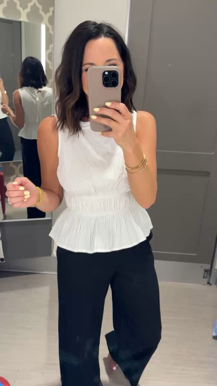 Love this white top! so versatile! can be styled so many ways I just paired it with these black linen blend pants. So classy and chic and so easy!

#targetstyle #springoutfit #casualchic #miniskirtoutfit #everydaystyle #summeroutfit #ltkstyle #ltkfinds
