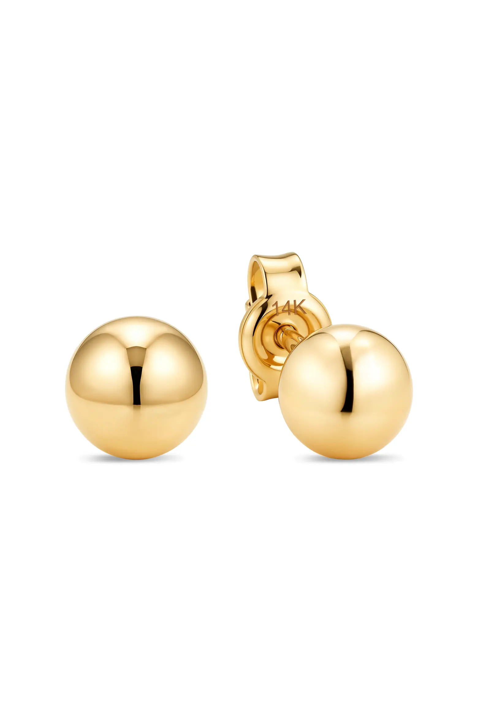 DEVATA Ball Stud Earrings in 14K Gold, 6mm (Women) | Nordstrom | Nordstrom