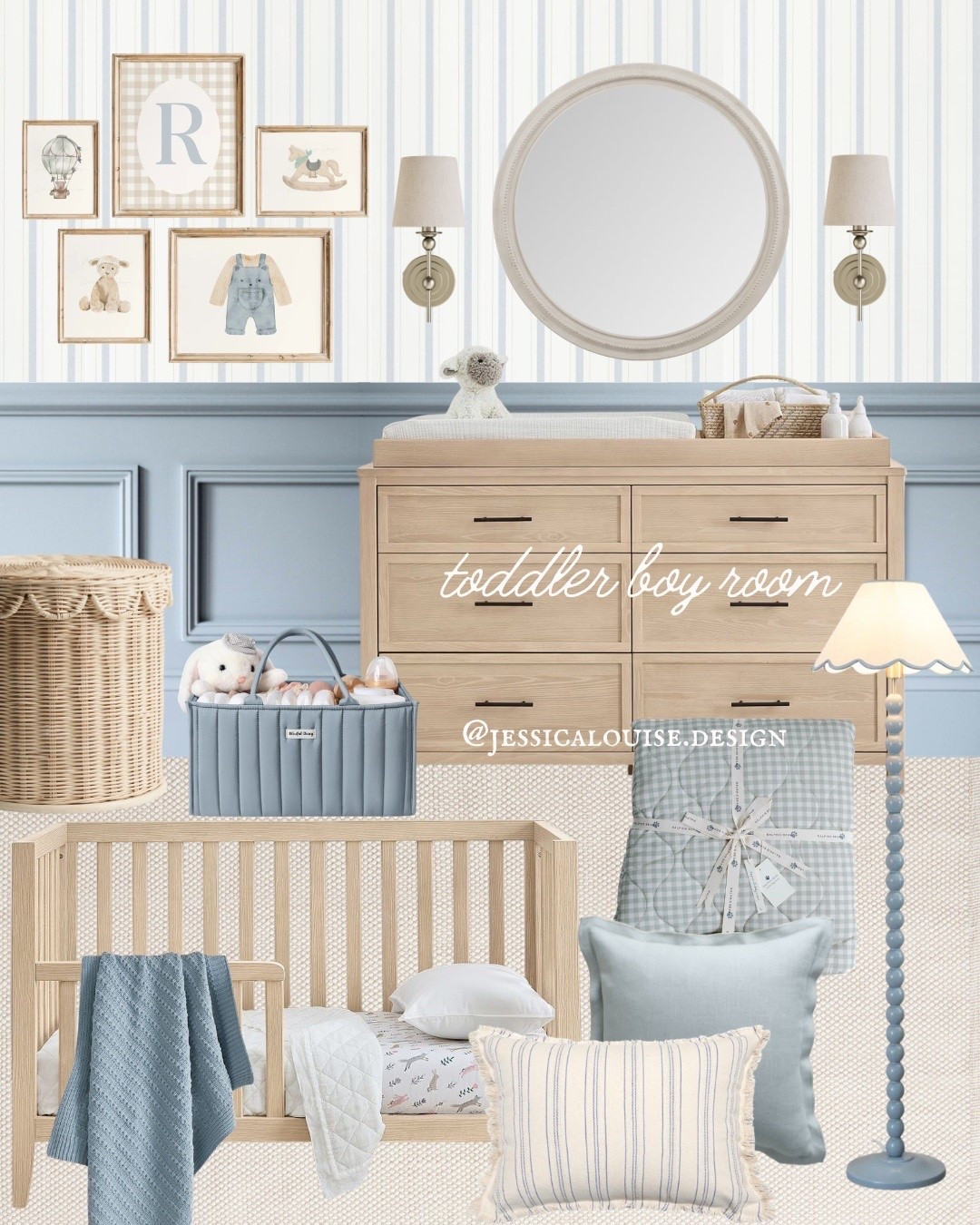 Toddler boy room | Dusky powder blue 🩵

#LTKbaby #LTKfamily #LTKhome