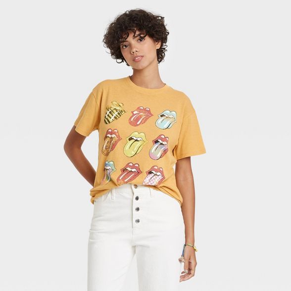 Women's The Rolling Stones Multi Logo Short Sleeve Graphic T-Shirt | Target