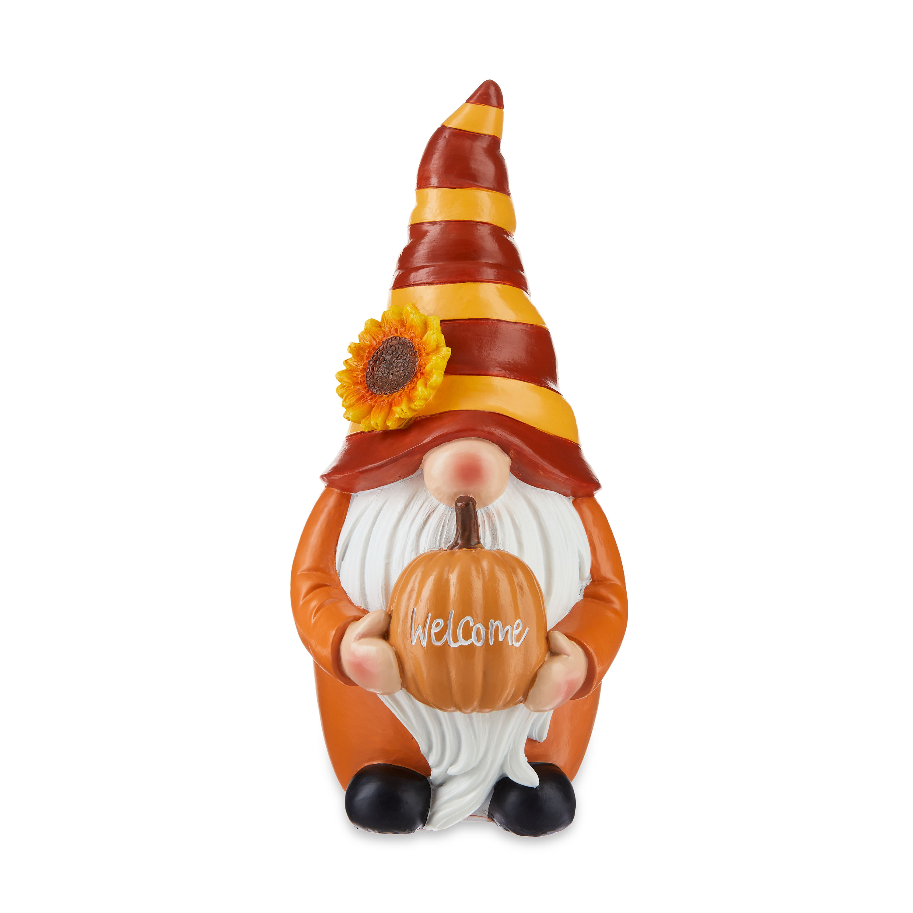 Harvest 8.5 inch Height Orange Resin Gnome Decoration, Way to Celebrate | Walmart (US)