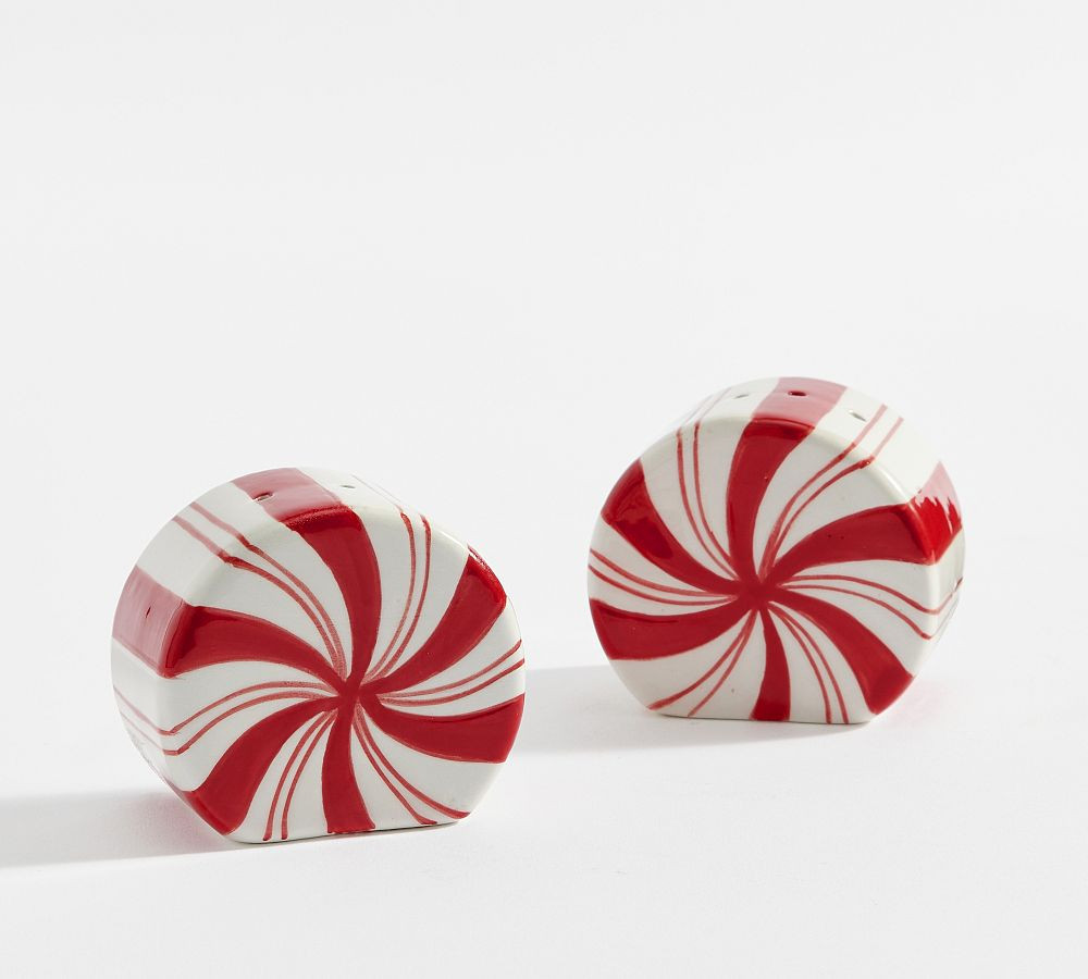 Peppermint Salt & Pepper Shakers | Pottery Barn (US)
