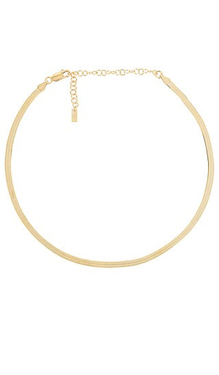 Herringbone Choker in Gold | Revolve Clothing (Global)