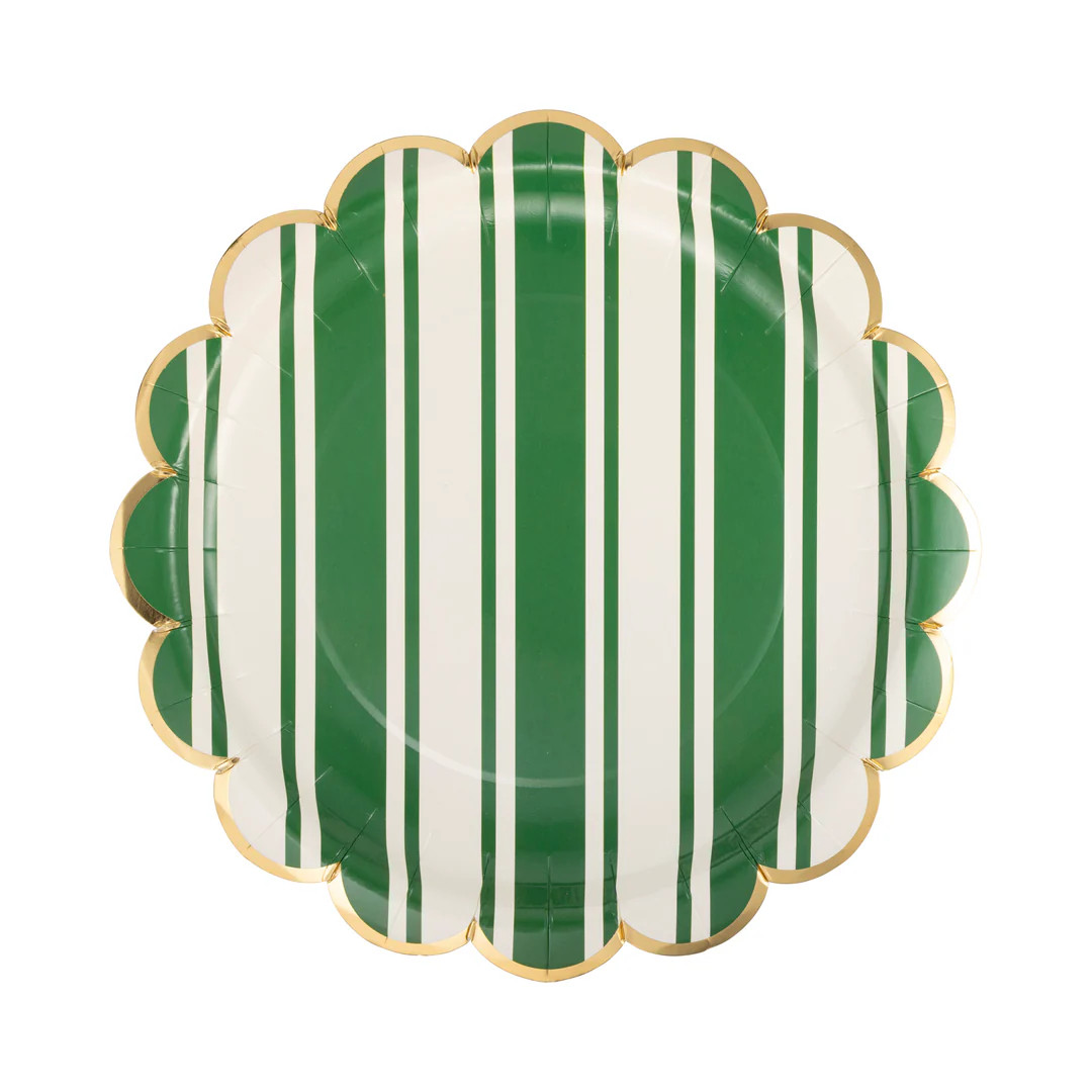 Tennis Striped Plate | My Mind's Eye