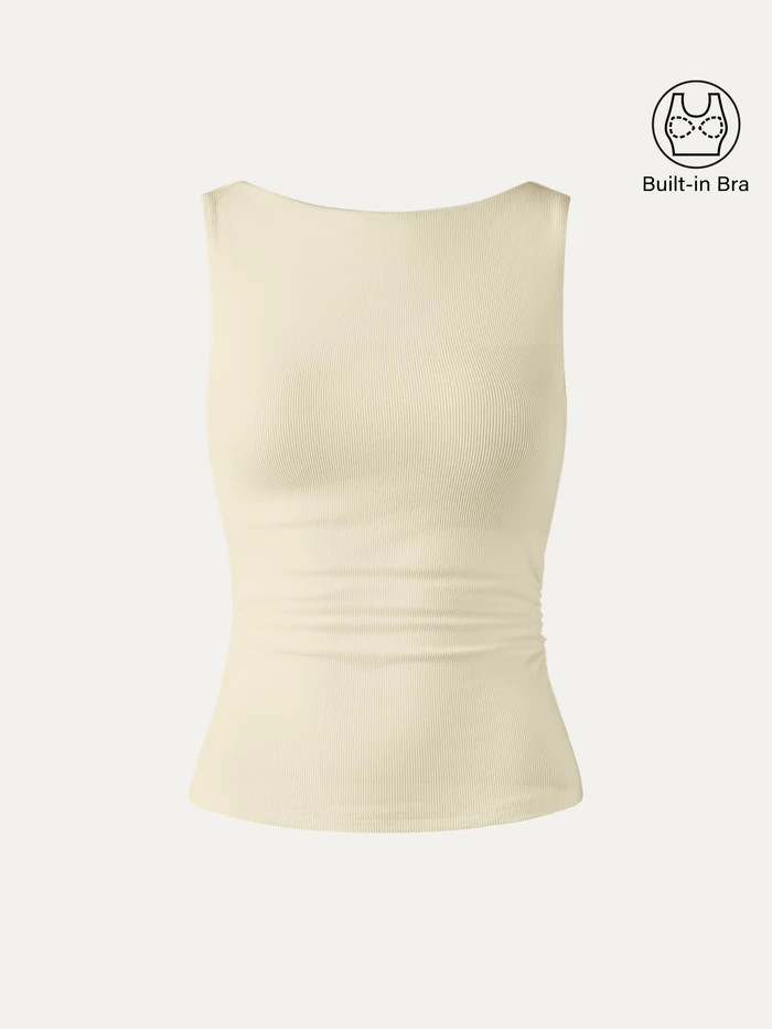 Elastic Open Back Brami Tank | OGLmove