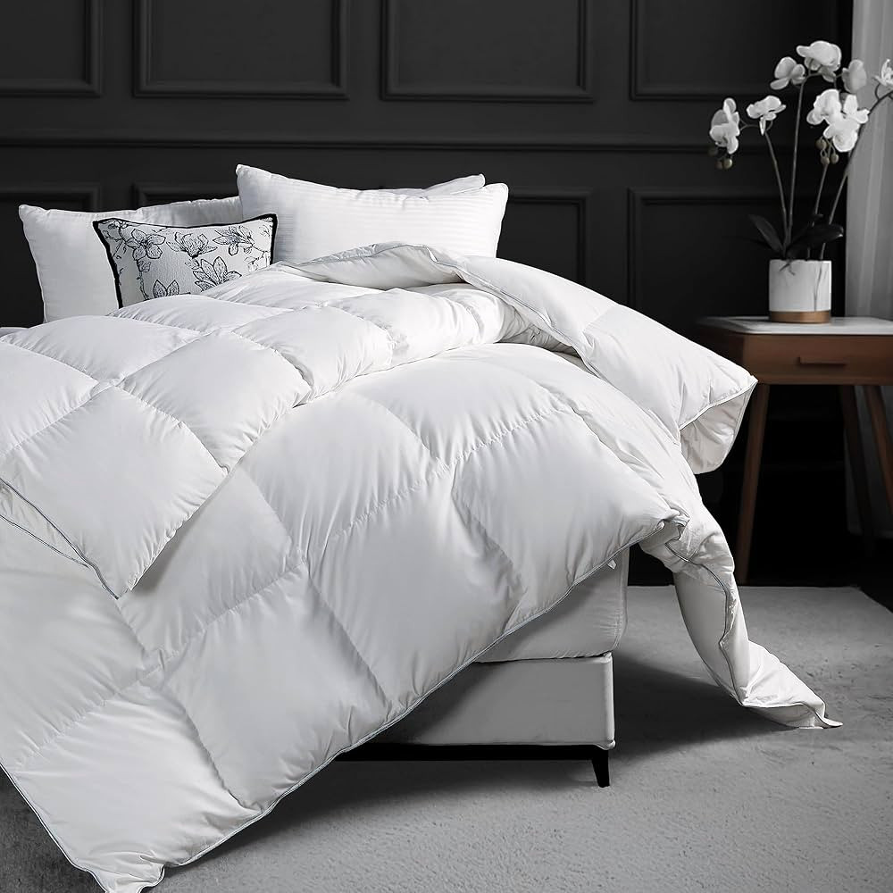 BPC Winter-Weight Feathers Down Comforter Oversized King, Hotel Luxury Extra Warm Fluffy Duvet In... | Amazon (US)