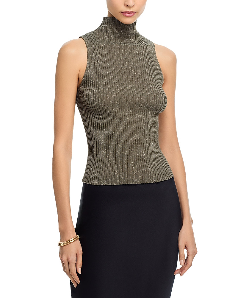 Leset Blake Ribbed Sleeveless Turtleneck Top | Bloomingdale's (US)