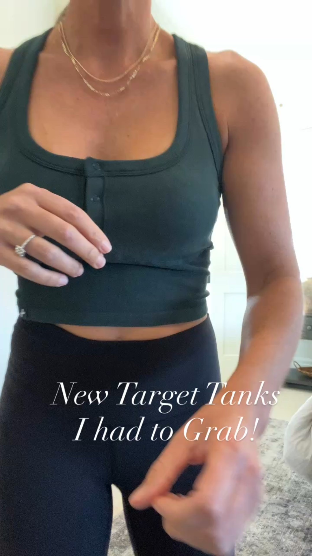 This tank top is a winner! It is so soft and stretchy, cute crop with snaps in the front. Comes in white, black, dark green, purple and gray. Under $30. @target always wins. 

#LTKOver40 #LTKFindsUnder50 #LTKActive