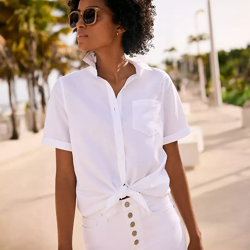 Women's Wrinkle Free No Iron Shirt | Lands' End (US)