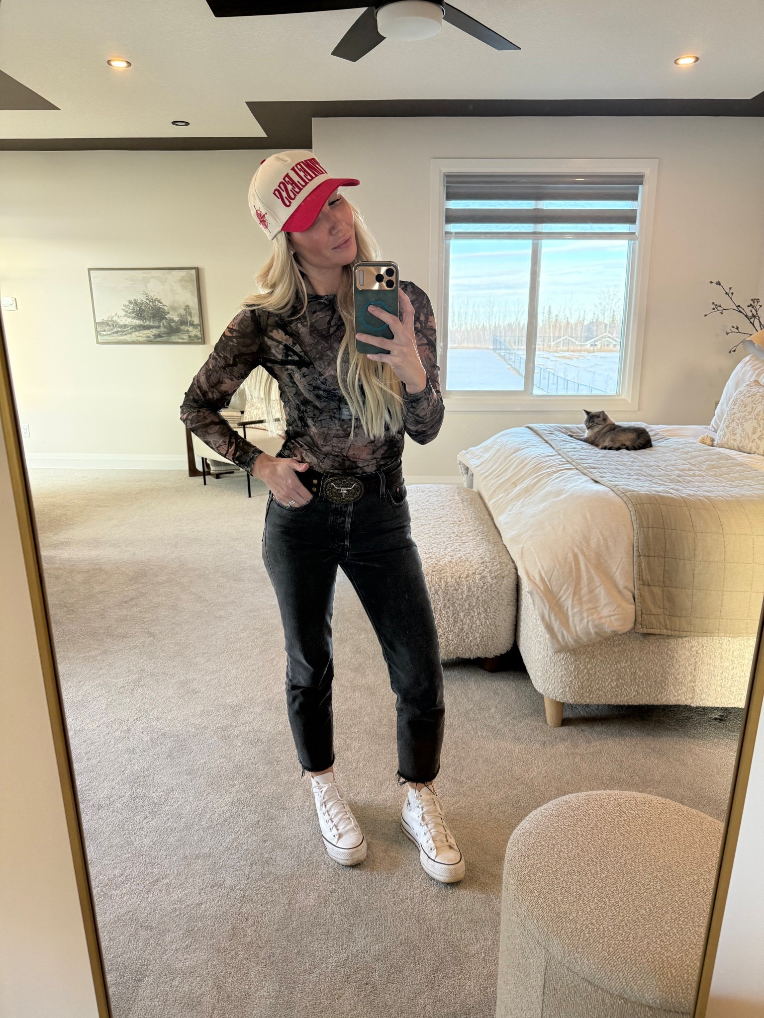 Off to Hardy concert 🎶 here my fit 
Jeans are true to size , top wearing medium, pleather bralette size small!  ✌🏻 