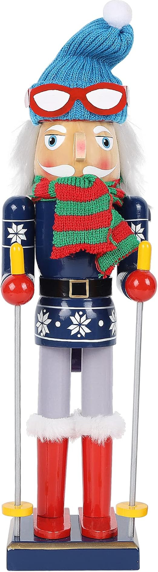 Joliyoou Christmas Nutcracker Figures, 14 Inch Wooden Nutcracker Ornaments for Xmas Holiday Festi... | Amazon (CA)