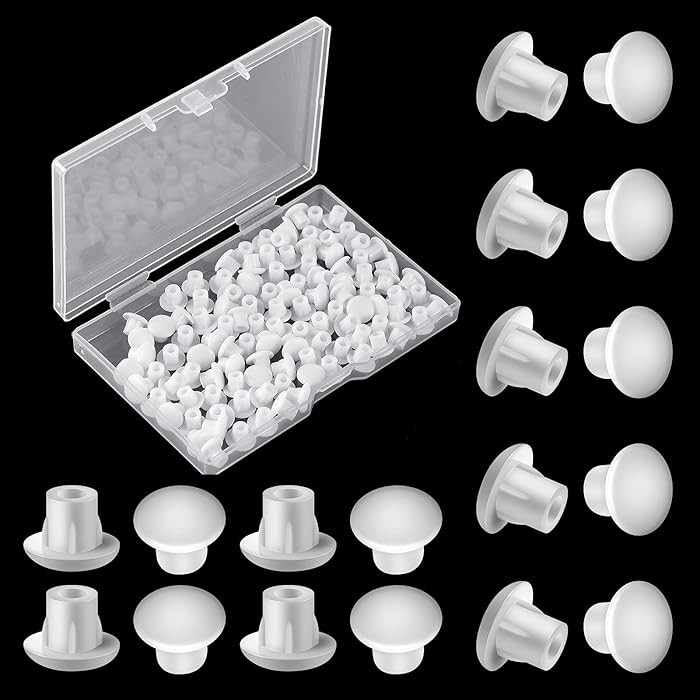 Jetec 3/16" Plastic Plugs for Round Hole, Shelf Cap Cabinet Hole Cover Cupboard Shelf Pegs for in... | Amazon (US)
