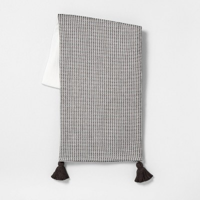 Textured Throw Blanket Railroad Gray/Sour Cream - Hearth & Hand™ with Magnolia | Target