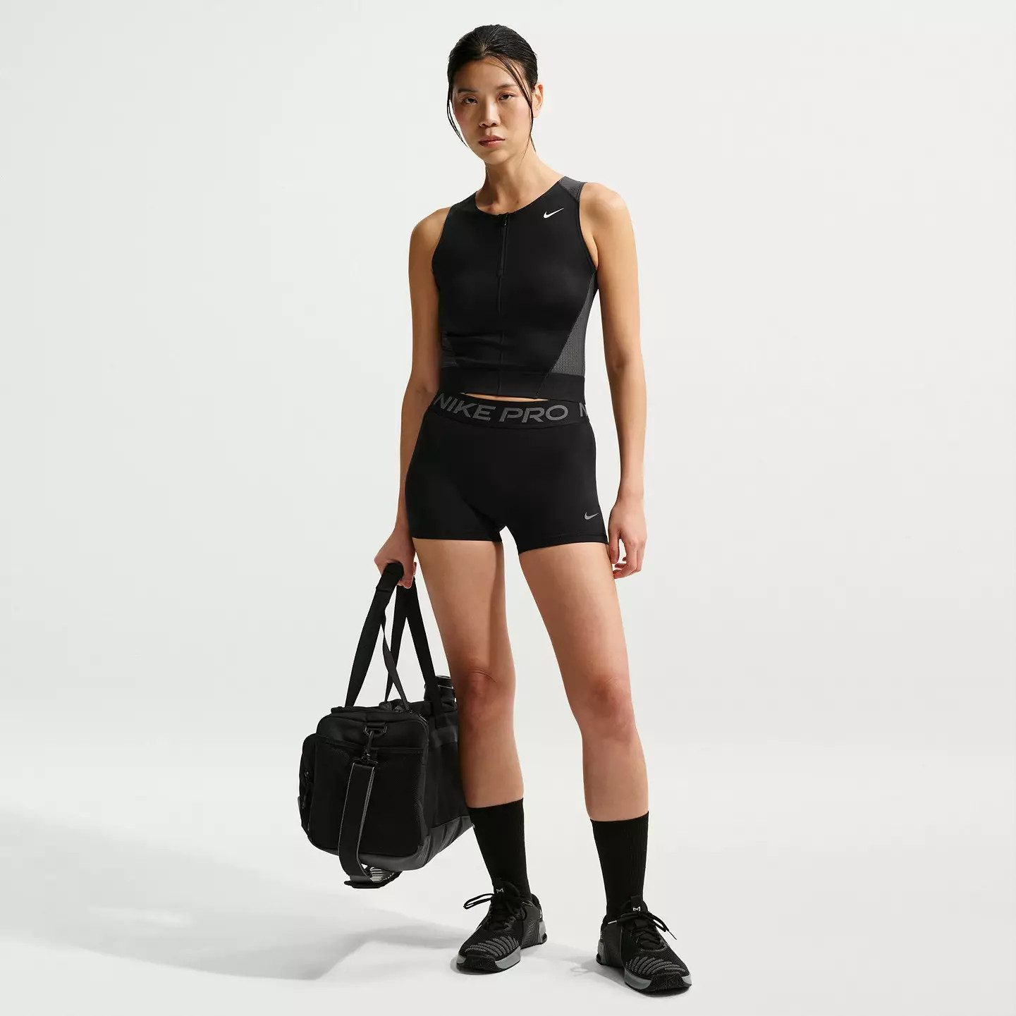Nike Women's Pro Mid-Rise 3" Bike Shorts With No Front Seam | DICK'S Sporting Goods