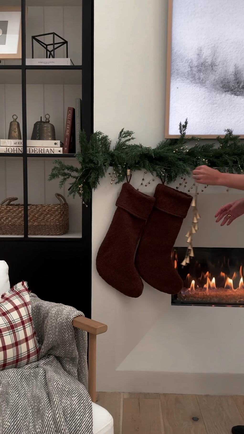 Deep brown stockings 🤍🎅🏽 
Save 10% on McGee and co. Holiday with code COPPERONPINE 

#LTKHome #LTKVideo #LTKSeasonal
