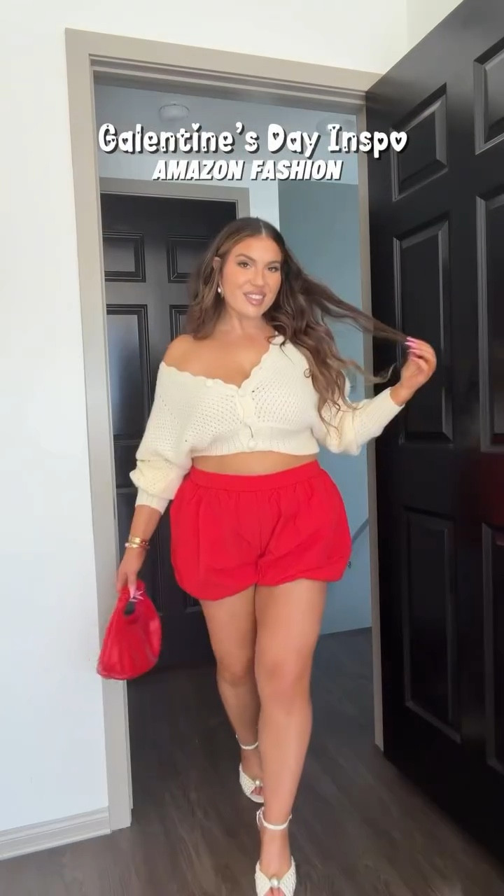 Galentine’s Day Looks from Amazon💗👯‍♀️

Let me know which look is your favorite loviessss🥰 

Sizing Details 💕
Look 1: Wearing a L in the pj set
Look 2: Wearing a L in the bubble shorts and L in the sweater (my sweater is OOS so I linked similar styles)
Look 3: Wearing a L in the corset top (TTS, no need to size up) and size 31 in jeans (very stretchy— I’m typically a US 12)
Look 4: Wearing a L in the corset (TTS no need to size up). Trousers- ‘large long thick white’ (I’m 5’5” for height reference). 
Look 5: Wearing a L in the mini dress  (nonstretch fabric- I'd recommend sizing up if you have a larger chest)
Look 6: Wearing a L in the dress (stretchy along the waist and arms, flare maxi along the body (I'm 5'5 for height reference)
Look 7: Wearing a L in the shapewear bodysuit (also linked a few similar styles!) 31 in the jeans (extremely stretchy!) and L in the denim jacket (slight oversized fit)
Look 8: Wearing a L in the bubble shorts & sweater!

#galentinesdayoutfit #galentinesoutfit #valentinesoutfit #vdayoutfit

#LTKMidsize