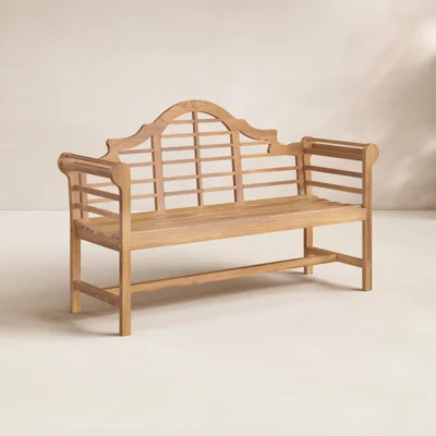 Bea Solid Wood Teak Outdoor Bench | Wayfair North America