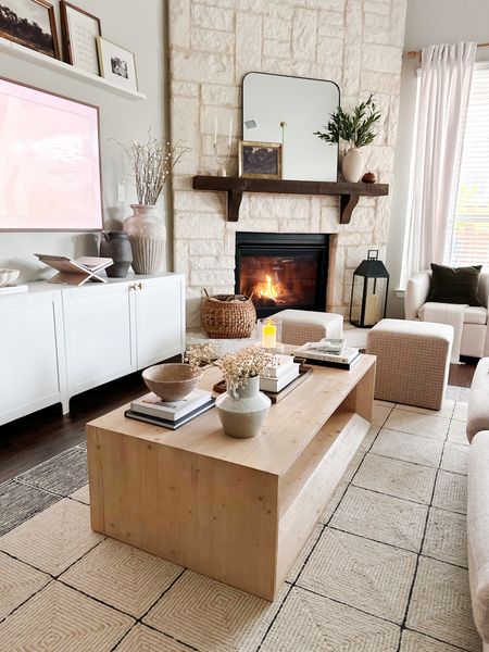 Subtle spring coffee table decor | organic modern 

#LTKSpringSale #LTKhome