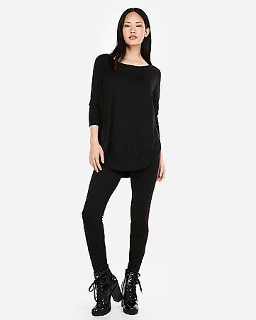 extreme circle hem tunic | Express