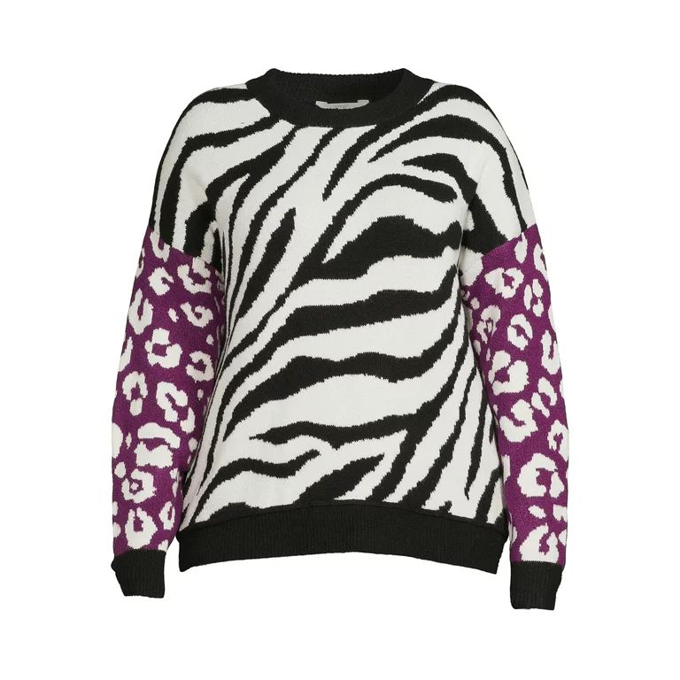 Terra & Sky Women's Plus Size Intarsia Sweater | Walmart (US)