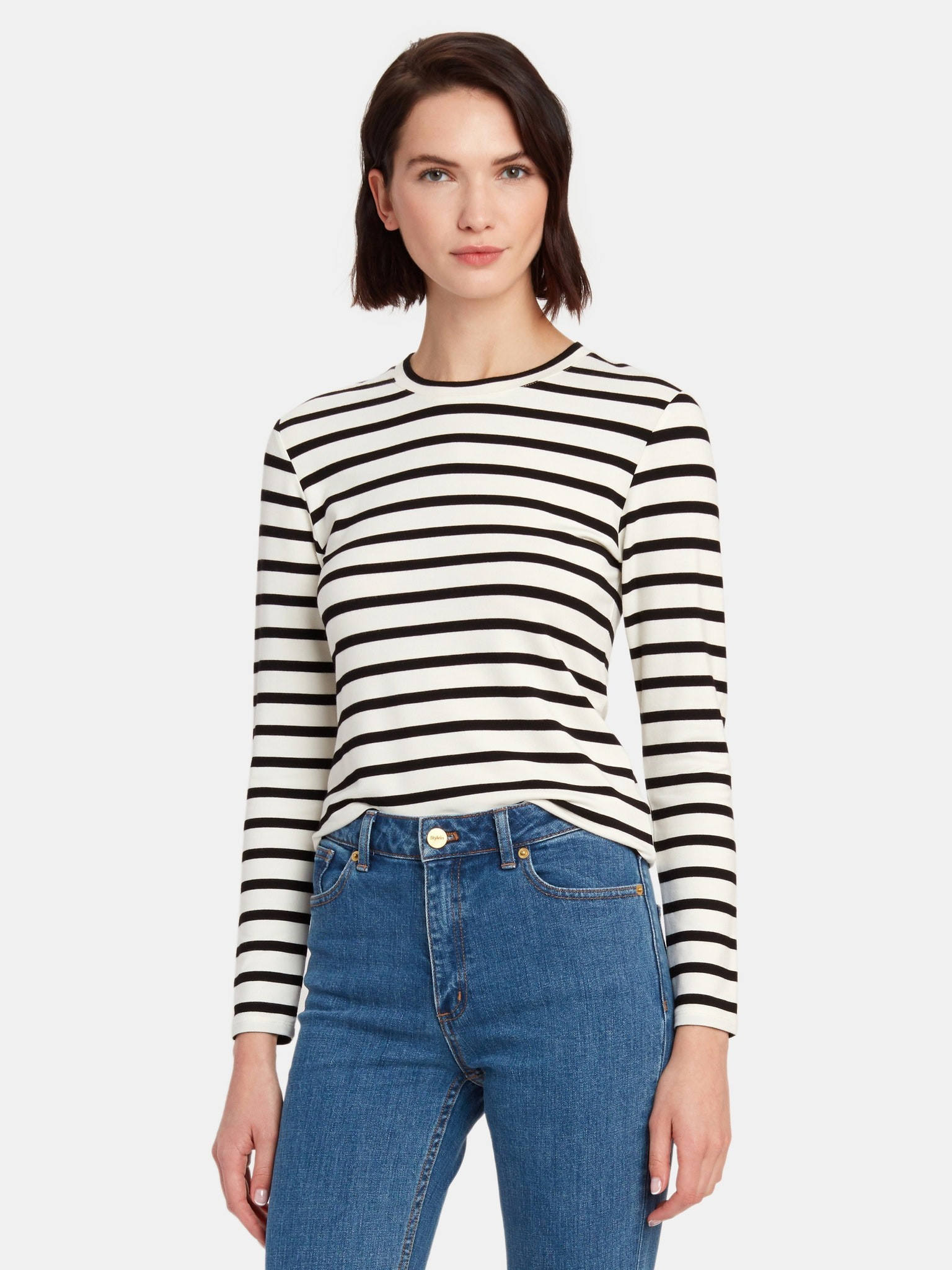 Canvey Stripe Crewneck T-Shirt | Verishop