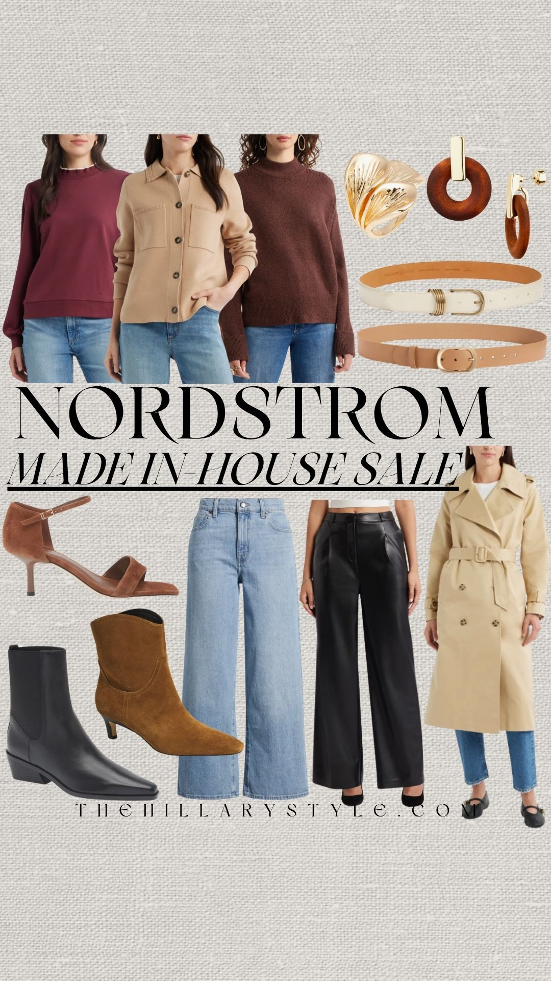 Nordstrom Made Sale Alert: Fall Closet Staples Up to 60% Off!

Major sale alert! 🚨 The Nordstrom Made brands are secretly stocked with the best fall closet staples and the deals are too good to pass up! I found SO many incredible pieces—think ankle boots, chic wide-leg denim, and the perfect cozy layering sweaters, all with prices way marked down. These are the elevated basics that will anchor your entire fall uniform. Tap the image to shop these must-have finds and snag up to 60% off before they're gone!

#TheHillaryStyle #NordstromSale #NordstromMade #NSale #FallFashion #ClosetStaples #SaleAlert #LTKFinds #PinterestFashion #FallTrends #SweaterWeather #WideLegDenim #AffordableFashion #ElevatedBasics #OOTD 

 

#LTKSeasonal #LTKSaleAlert #LTKFindsUnder100