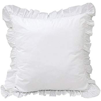 Queen's House 2-Piece White Euro Shams-B | Amazon (US)
