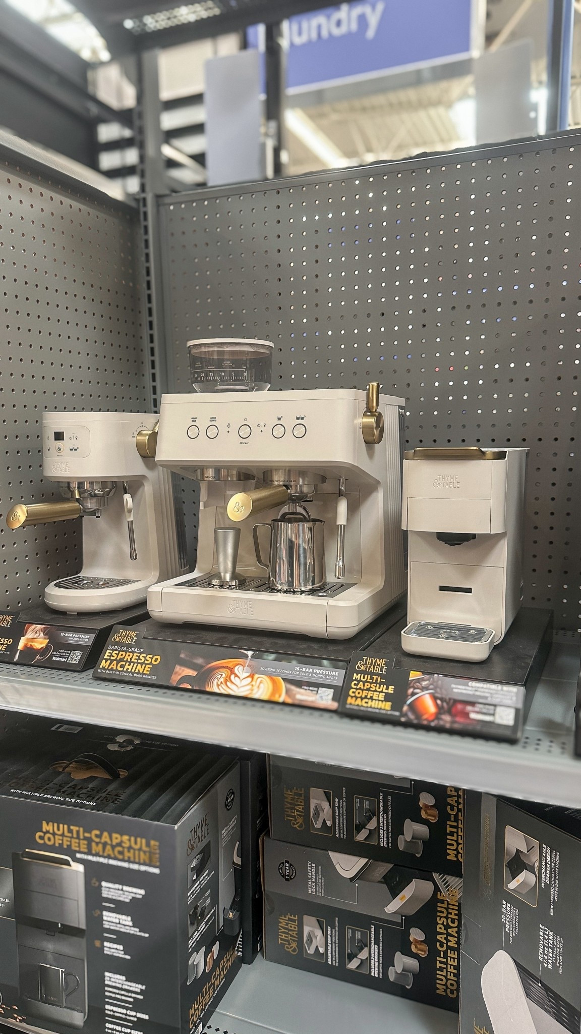 new at Walmart // Thyme & Table espresso machines 