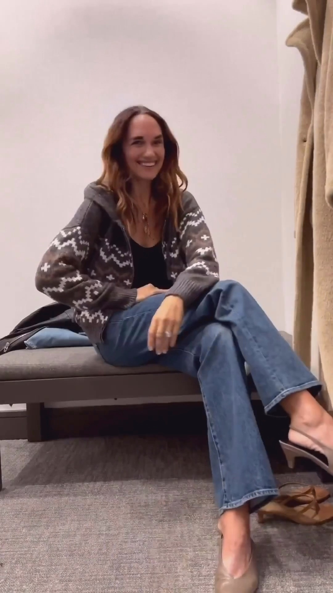 These sweaters are on sale! 
I wear small 
Jeans tts 26
