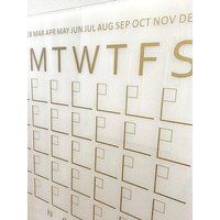 Wall Calendar, Acrylic Calendar, Dry Erase Calendar, Acrylic Wall Calendar, Large Wall Calendar | Etsy (US)