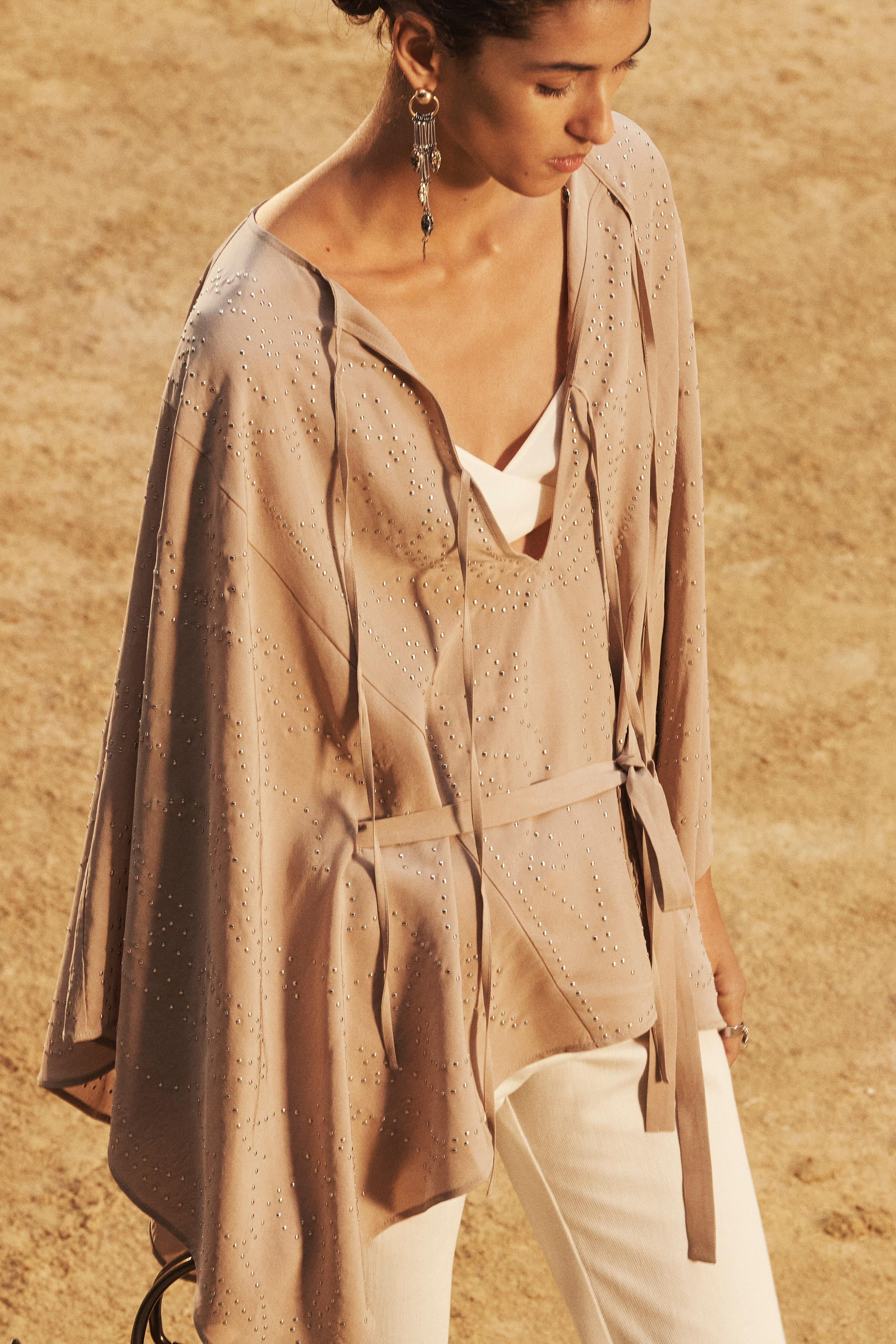 LIMITED EDITION STUDDED KIMONO | Zara US