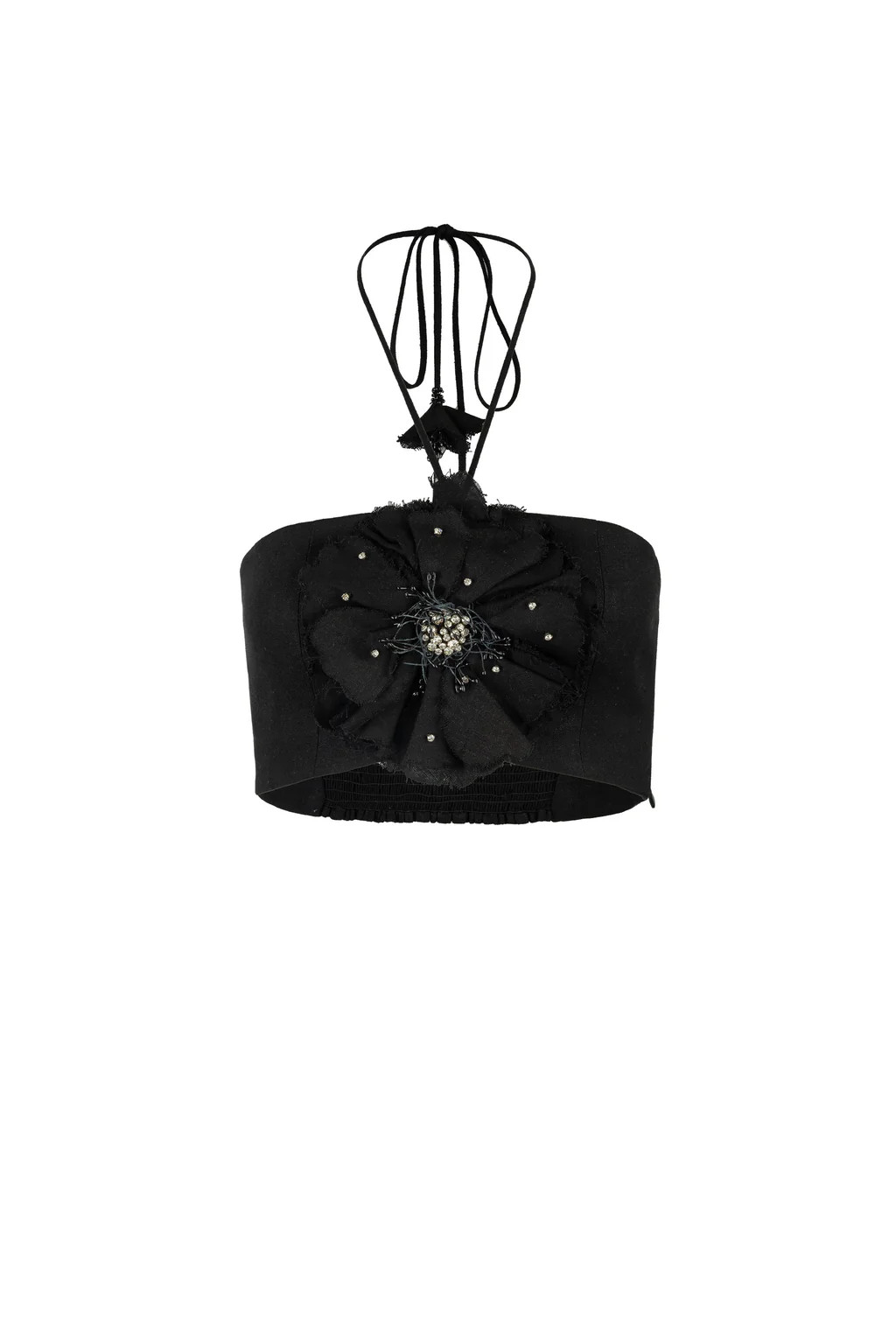 Gol Crop Top - Black | Rosewater Collective