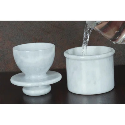 Round Marble Butter Dish | Wayfair North America
