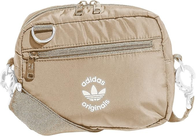 adidas Originals Originals Puffer and Pouch Crossbody, Magic Beige/White, One Size | Amazon (US)