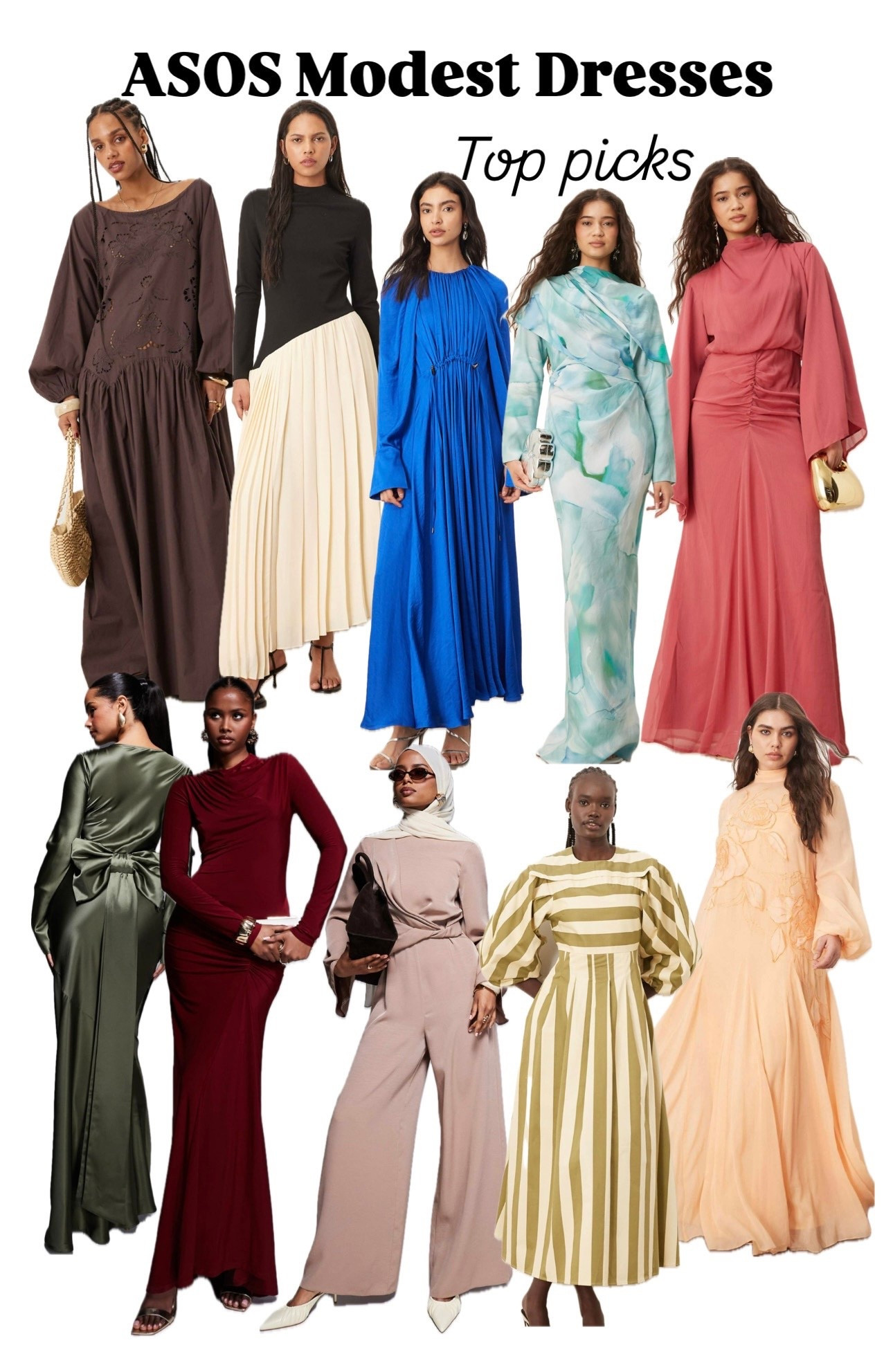 ASOS modest dresses top picks! Plus today they have an extra 20% off almost everything in the website using the code ‘JUSTFORYOU’ #LTKModest #weddingguestdresses #modestfashion #modestoutfits

#LTKSaleAlert #LTKStyleTip #LTKU
