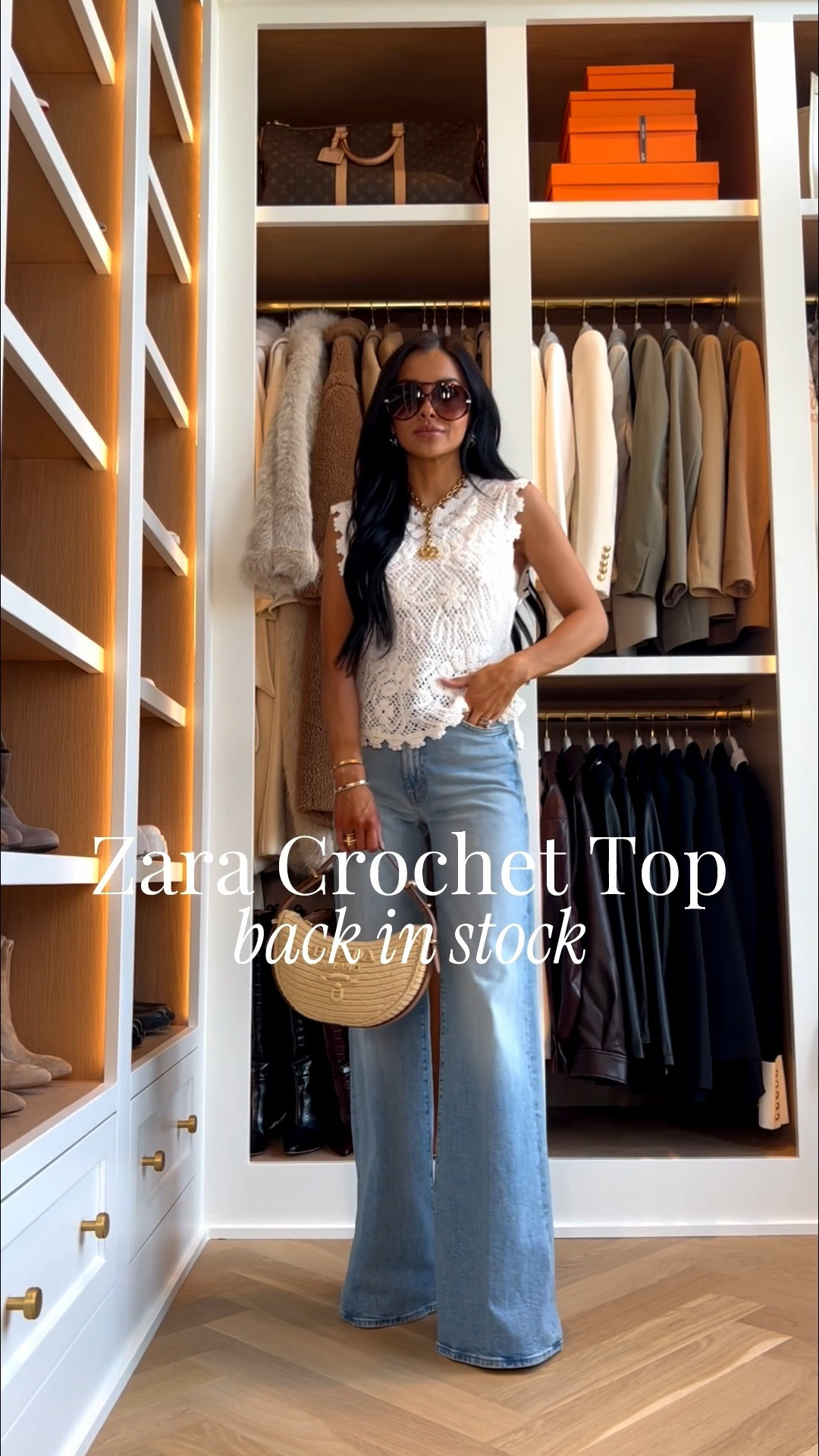 @Zara  new arrivals for spring that are finally back in stock. This crochet top is so pretty and feminine with the perfect lightweight feel for warmer days, such a great option for Easter or any spring plans. Paired with my favorite Mother denim for a clean, flattering everyday look that feels polished but still easy.

Zara Crochet Top – Wearing an XS, runs TTS Mother Denim – Wearing a 24, runs TTS

MiaMiaMine Zara new arrivals spring outfit ideas Zara crochet top Easter outfit inspiration Mother denim flattering jeans everyday chic style feminine spring outfit elevated casual look neutral spring style

#LTKOver40 #LTKPetite #LTKmomlife