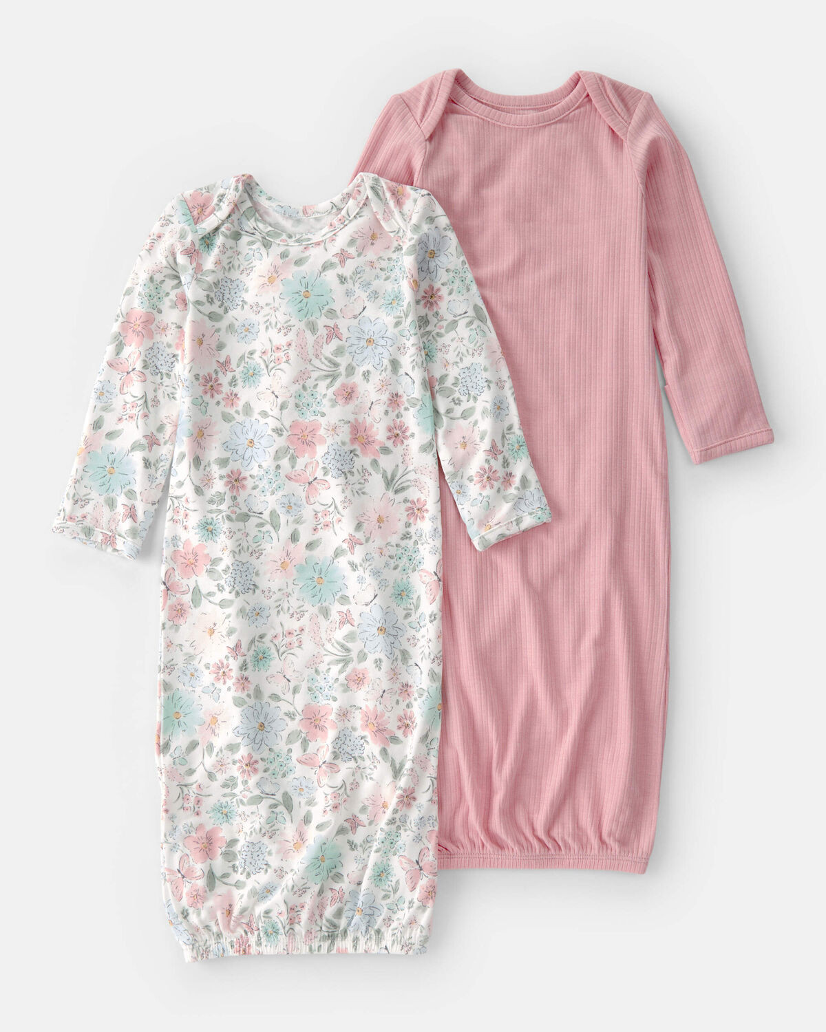 Baby Girl 2-Pack Butterfly Garden PurelySoft Sleeper Gowns - Pink | Carter's Inc