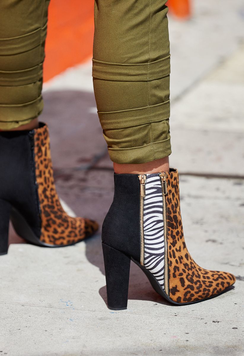 DIANE ZIPPER HEELED BOOTIE | ShoeDazzle