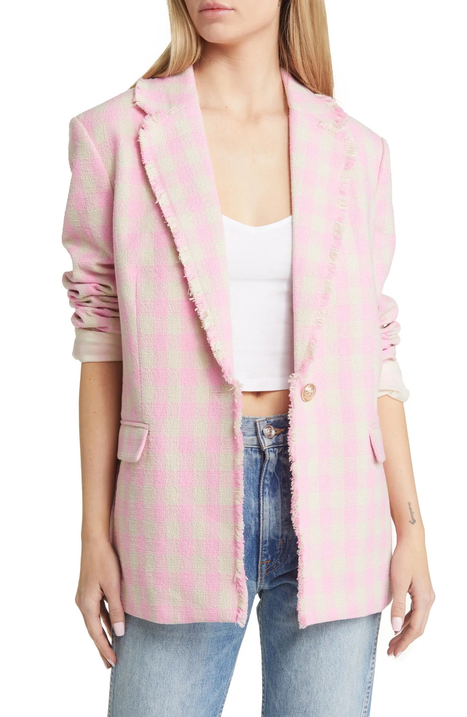 Bree Kae Check Tweed Blazer | Nordstrom