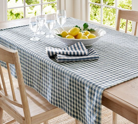 Baxter Gingham Cotton Table Throw | Pottery Barn (US)