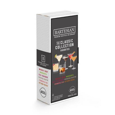 Bartesian Classic Flavorites Collection 6pk 55524: Cocktail Capsules, Black, 750ml, Soda Maker | Target