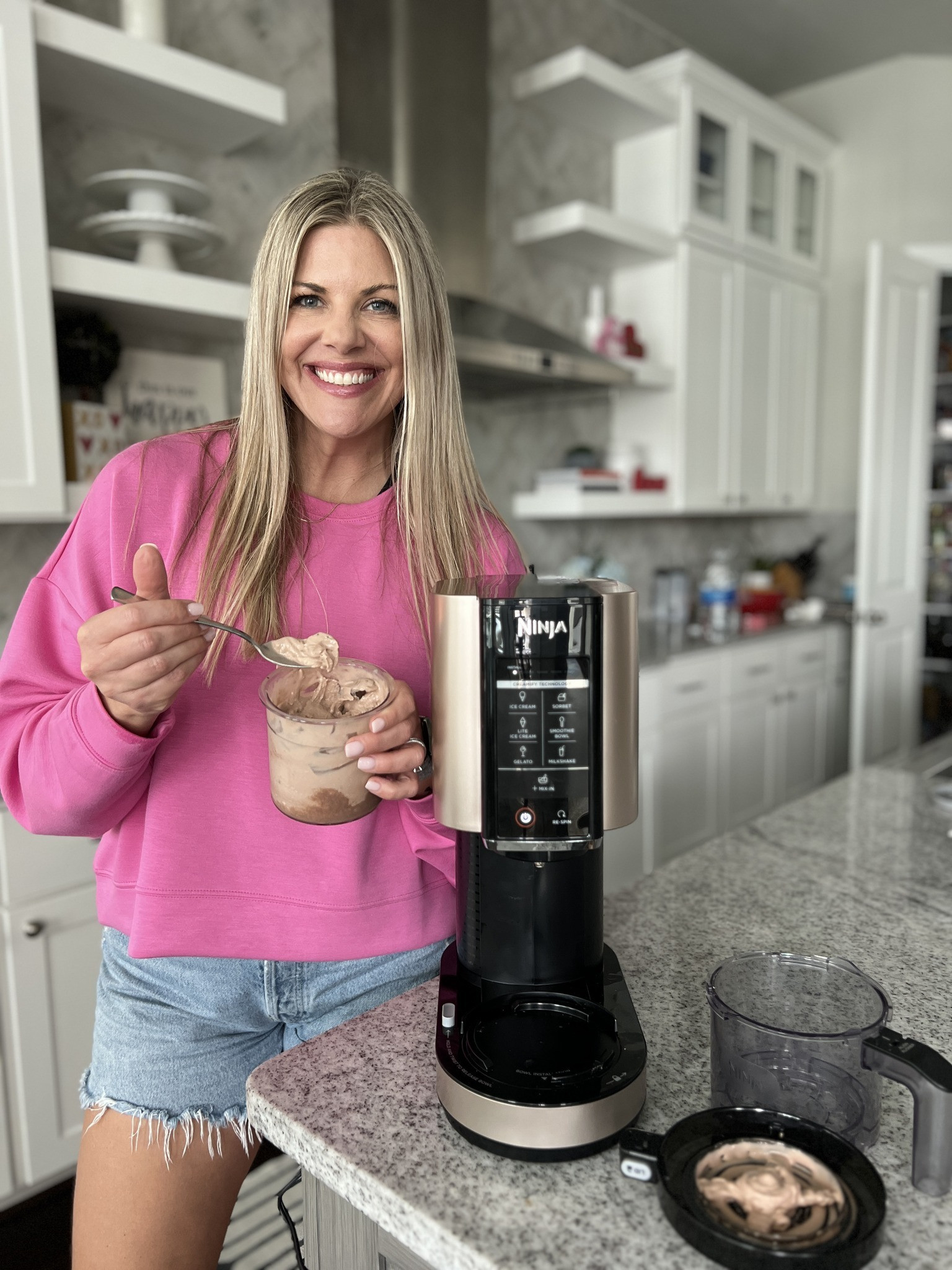 Ninja Creami 

Ice cream maker  home  kitchen gadget  at home ice cream maker  pink sweater  everyday wear  casual outfit   comfy outfit    women's fashion  FitMomming 

#LTKHome #LTKSeasonal #LTKStyleTip