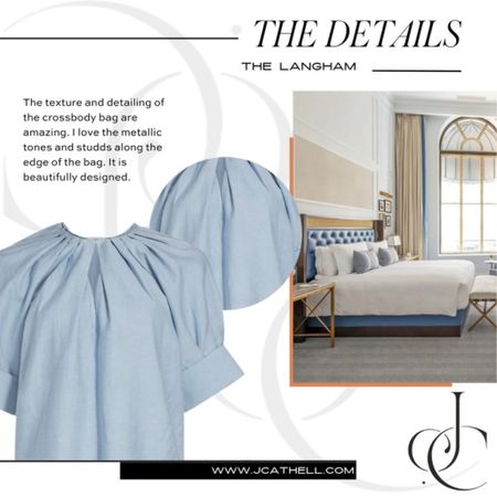 The beautiful blue accents in The Langham inspired this casual linen look from Saks.

#LTKshoecrush #LTKstyletip #LTKtravel